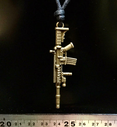 Colt M4 Gun Pendant - Bronze