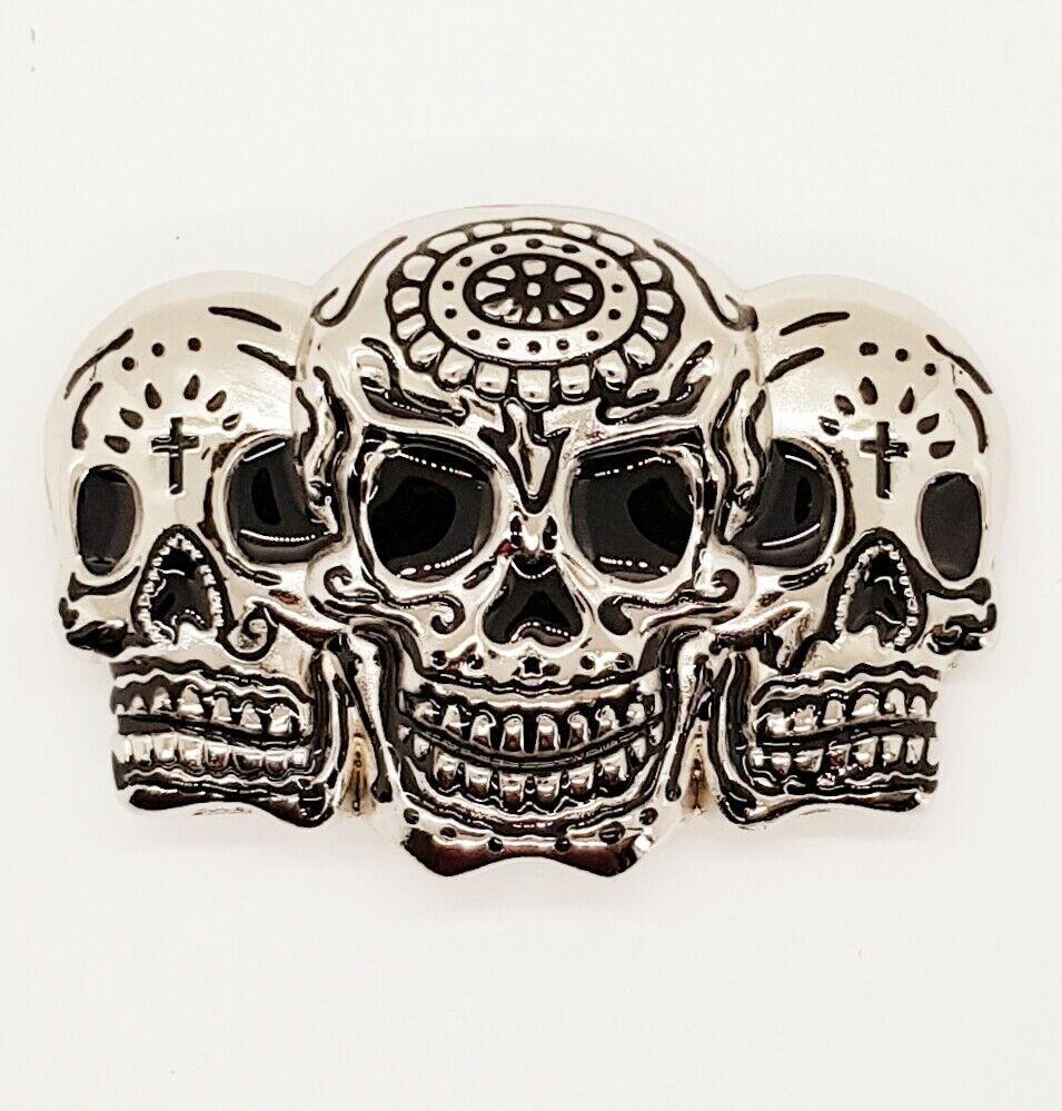 Day of the Dead Belt Buckle Candy Skull dia de Muertos halloween Biker