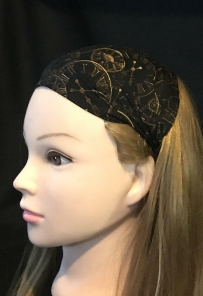 Clock Face Headband - 100% Cotton