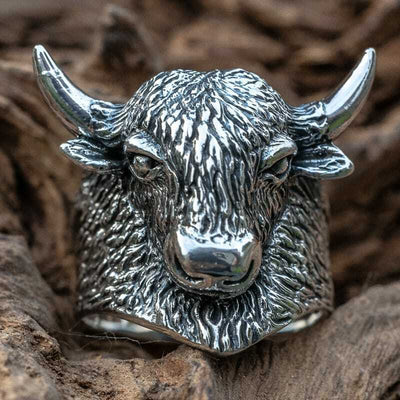 Bison Ring - .925 sterling silver