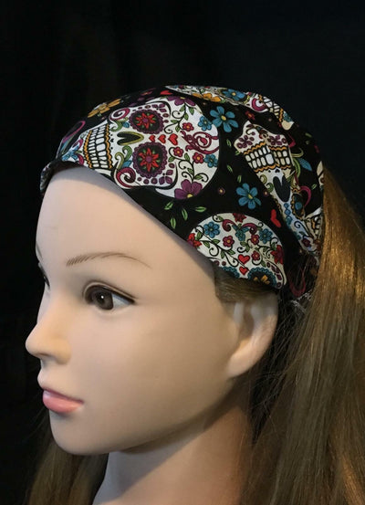 Day of the Dead Sugar skulls Bandana Head Hair Band Biker folkloric feeanddave