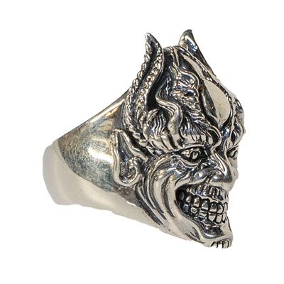 Devil Skull Ring .925 sterling silver