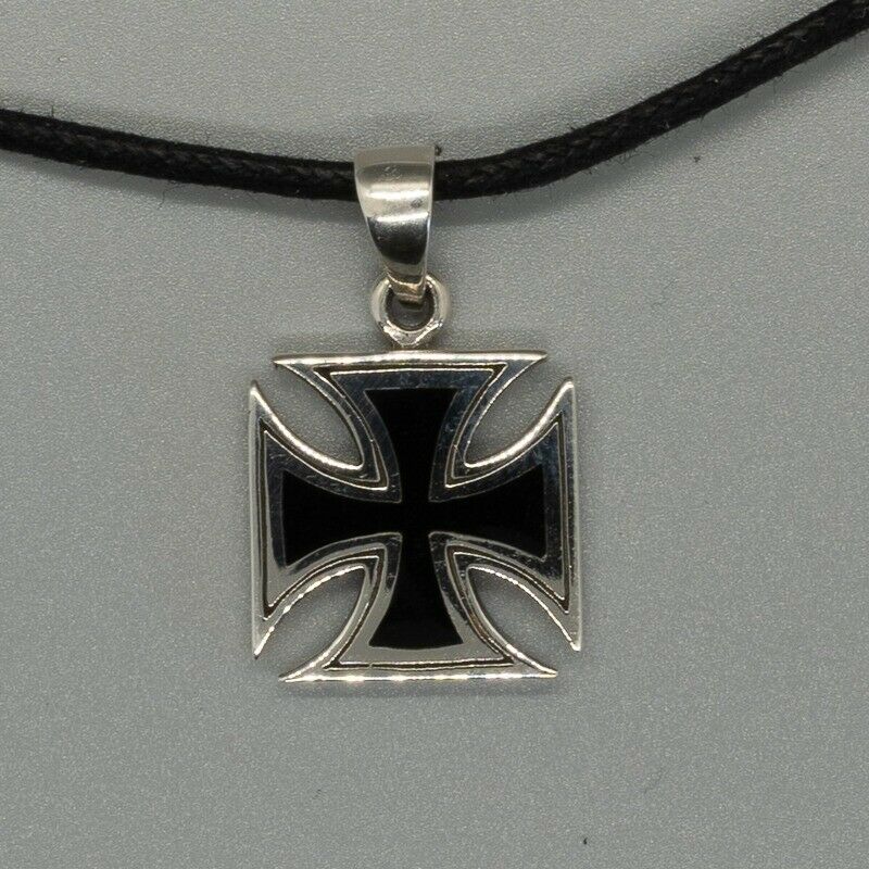 Iron Cross 925 Sterling Silver Pendant