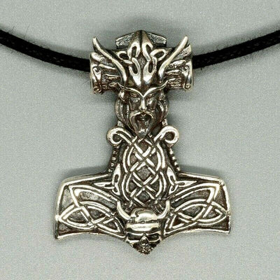 Thors Hammer Pendant 925 silver Biker Celtic Viking Odin Mjolnir nordic norse