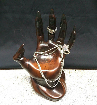 Resin Mannequin Hand Jewellery Ring Necklace Display Rack Stand Organizer Holder