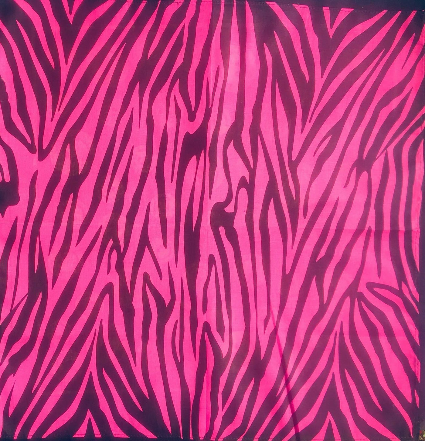 Pink Zebra Bandana 100% Cotton Head band Scarf Dog Neck Tie