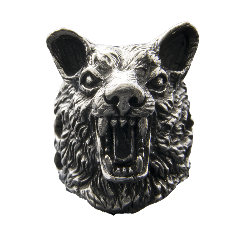 Wolf Ring dire stark game thrones 925 silver Heavy Metal Biker Gothic feeanddave