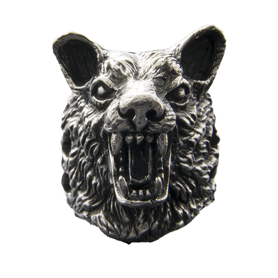 Wolf Ring dire stark game thrones 925 silver Heavy Metal Biker Gothic feeanddave