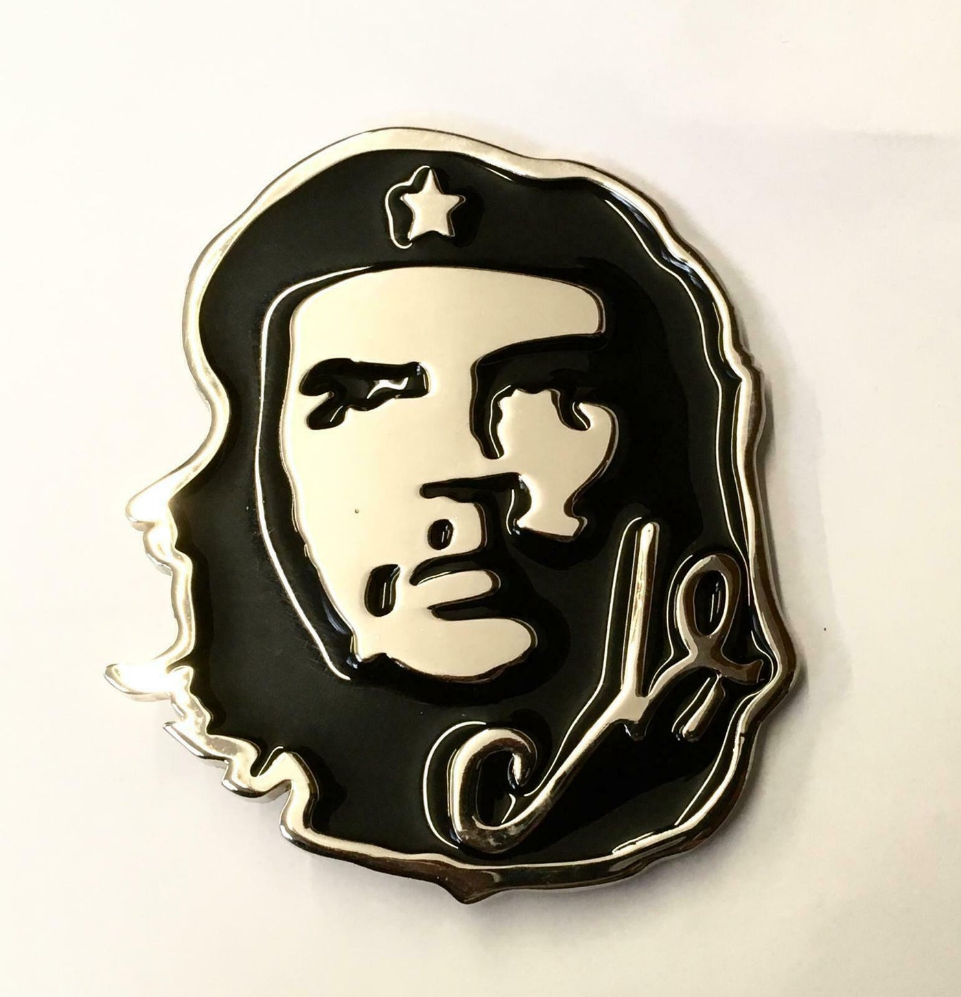 Che Guevara Belt Buckle- black enameled