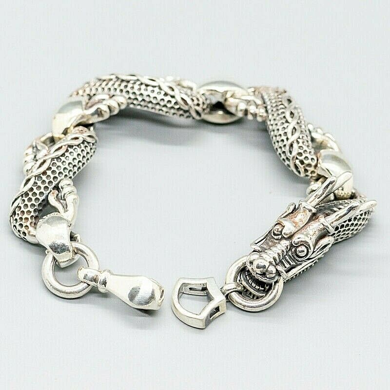 Chinese Dragon Bracelet - .925 Sterling Silver
