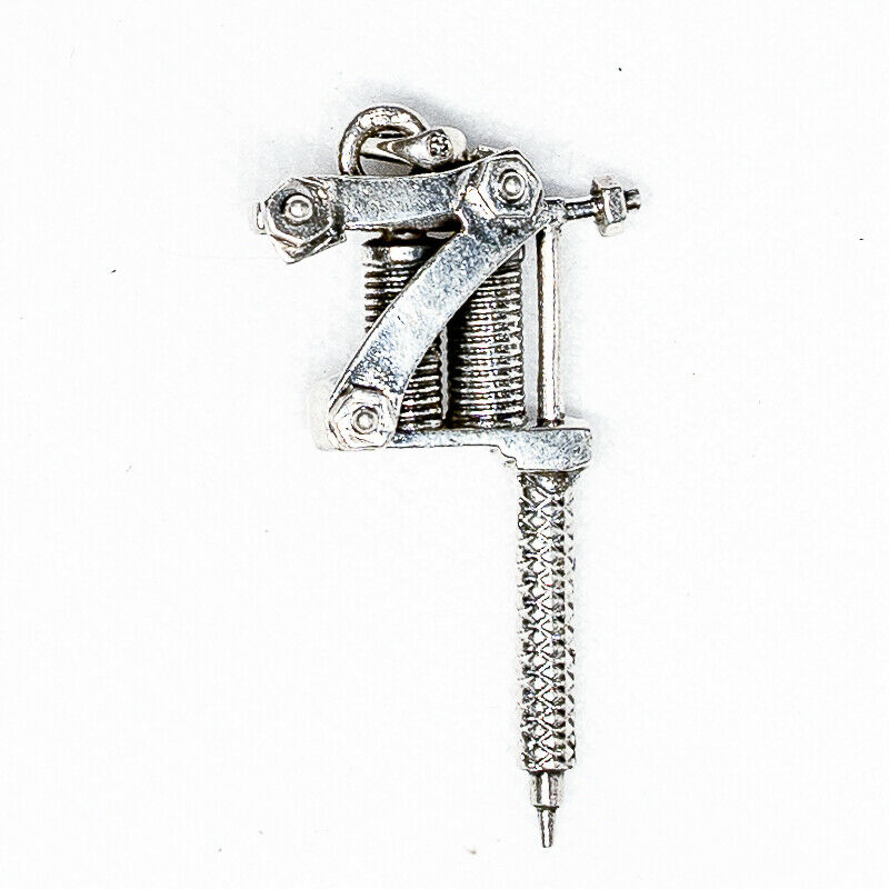 Tattoo Gun Pendant .925 sterling silver