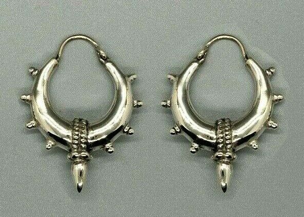 Creole Hoop Earrings - .925 Sterling Silver