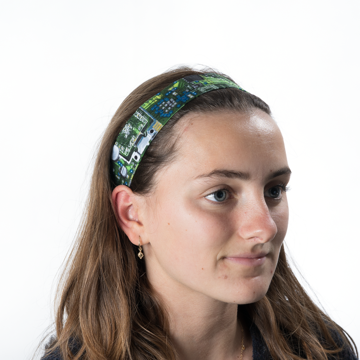 Circuit Board Headband ~ Handmade from 100% cotton