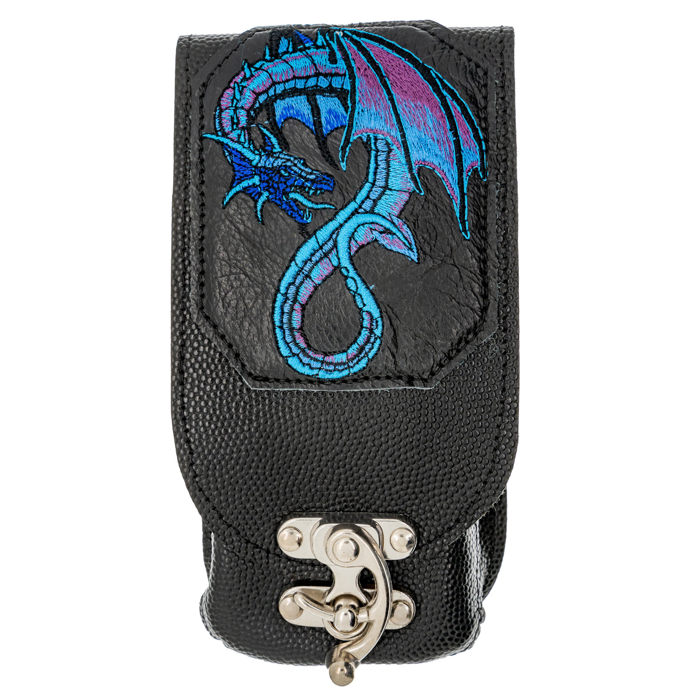 Leather Dragon Mobile Cell Phone Pouch Belt Loop Wallet Holster Celtic Biker