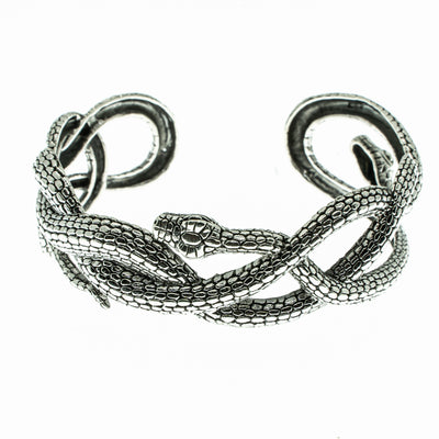 Entwined Snake torc/bangle .925 sterling silver