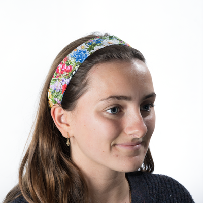 Summer Flowers Headband ~ Handmade from 100% cotton