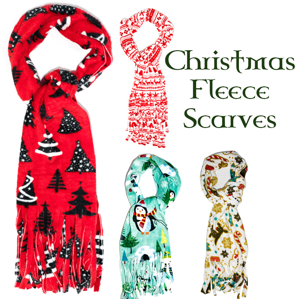 Christmas Fleece Scarves