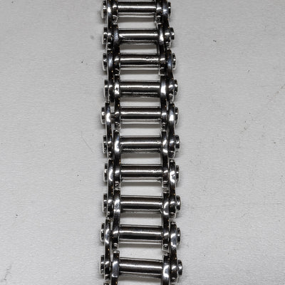 Replica Bike Chain Bracelet - 18mm - .925 sterling silver