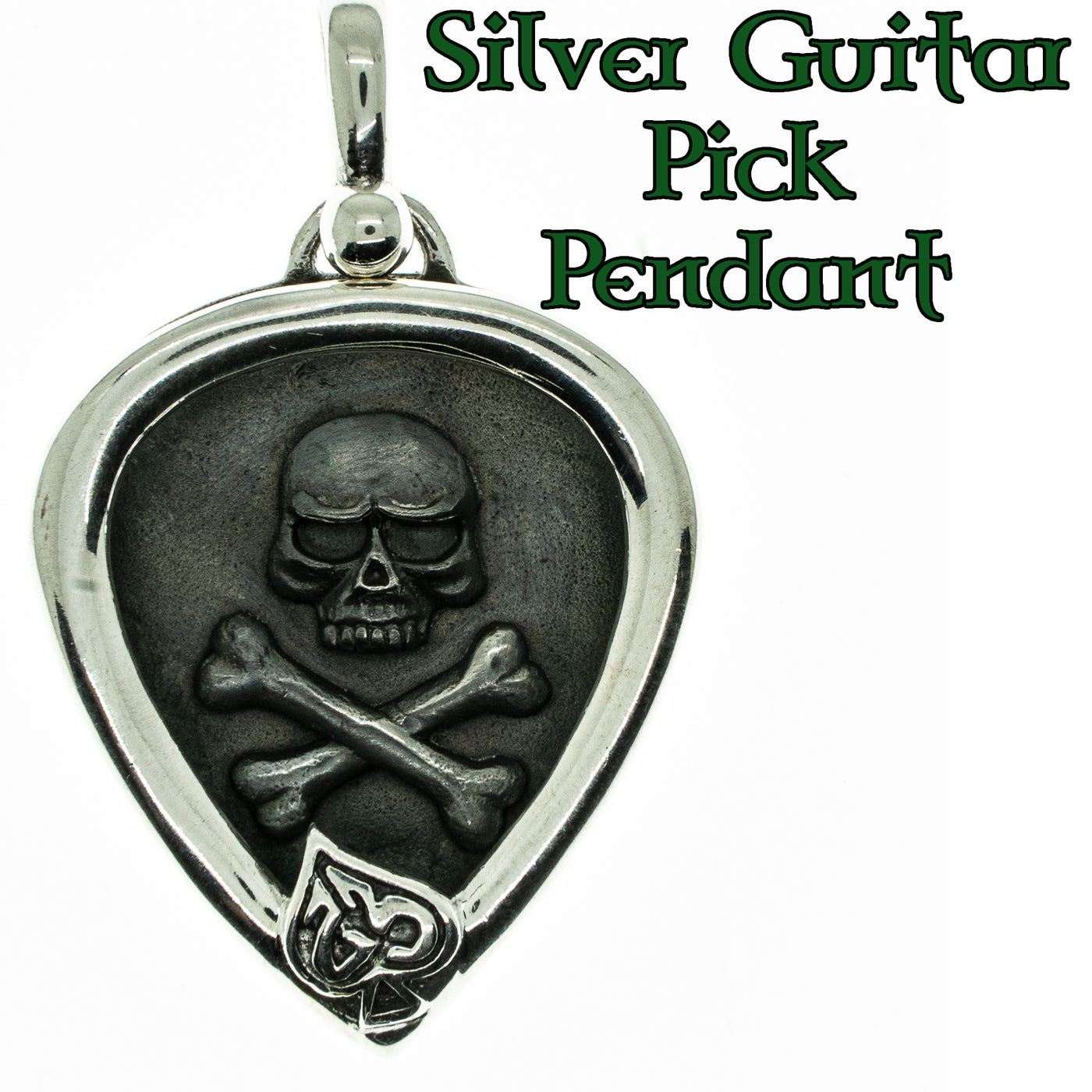 Guitar Pick Pendant 925 sterling silver