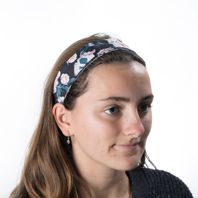 Skulls & Peonies Headband ~ Handmade from 100% cotton