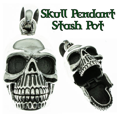 Skull Stasher Pendant 925 sterling silver