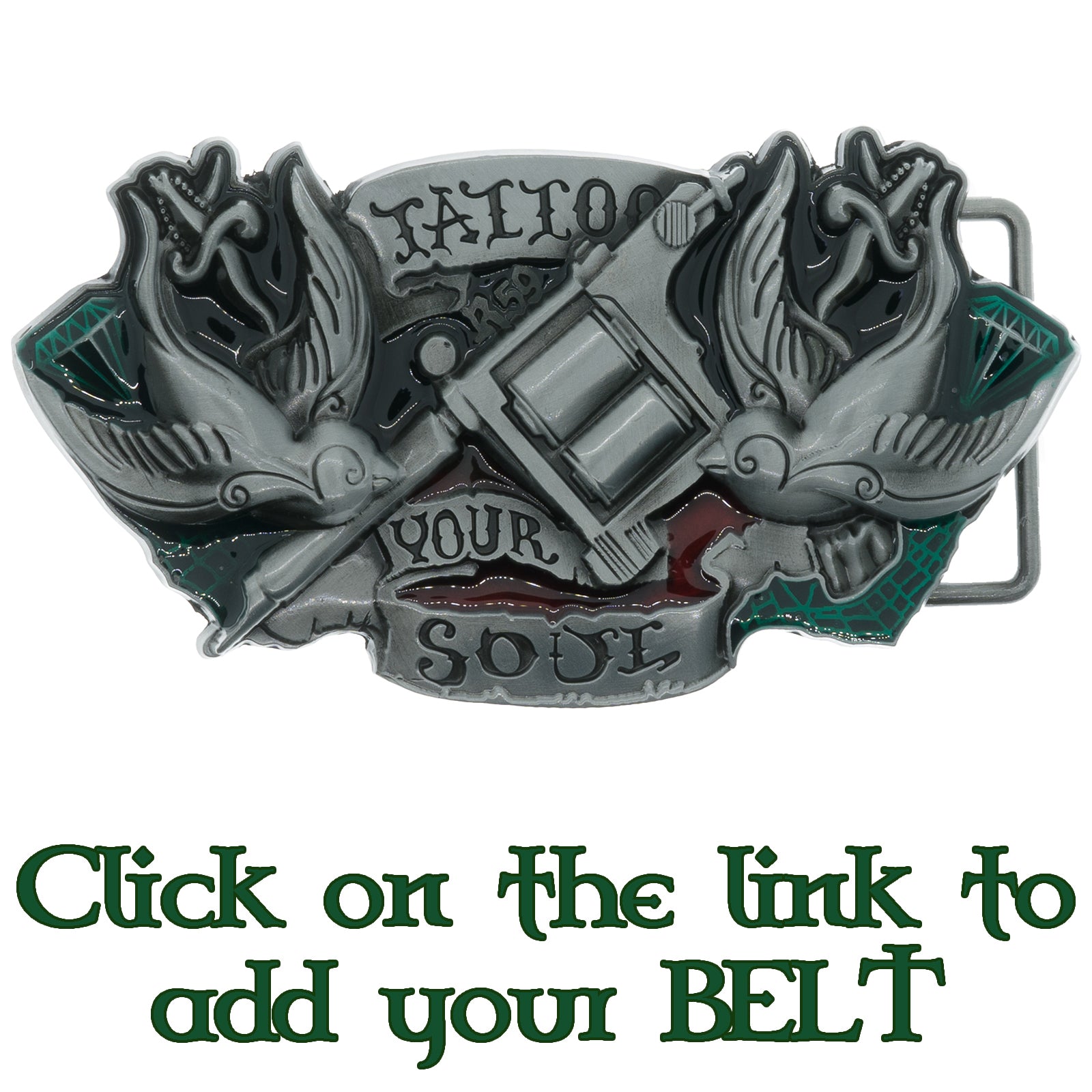 Tattoo Your Soul Belt Buckle β oceania-legends.com