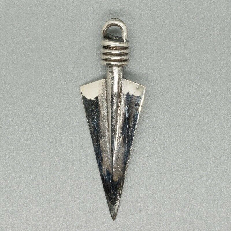 Arrow Spear Head Pendant - .925 sterling silver