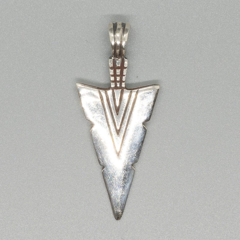 Arrow Head Pendant - .925 Sterling Silver