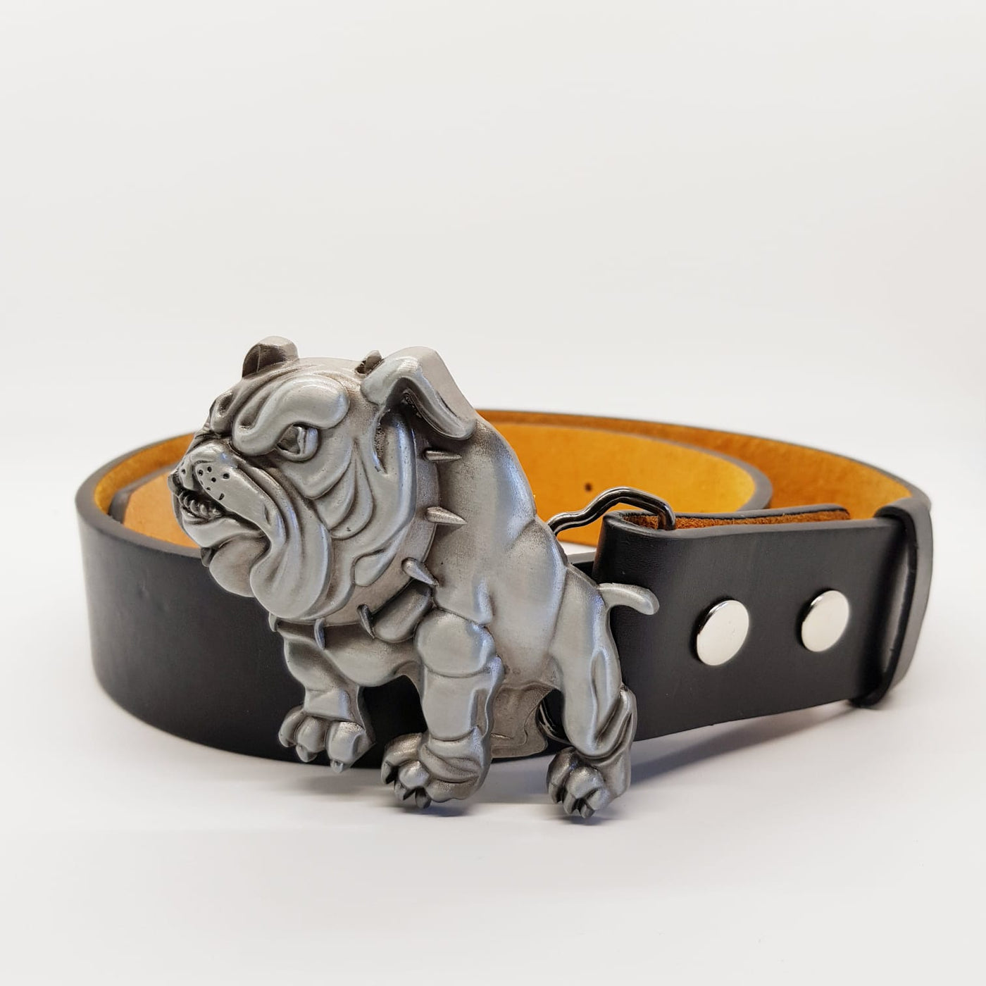 Standing British Bulldog Belt Buckle