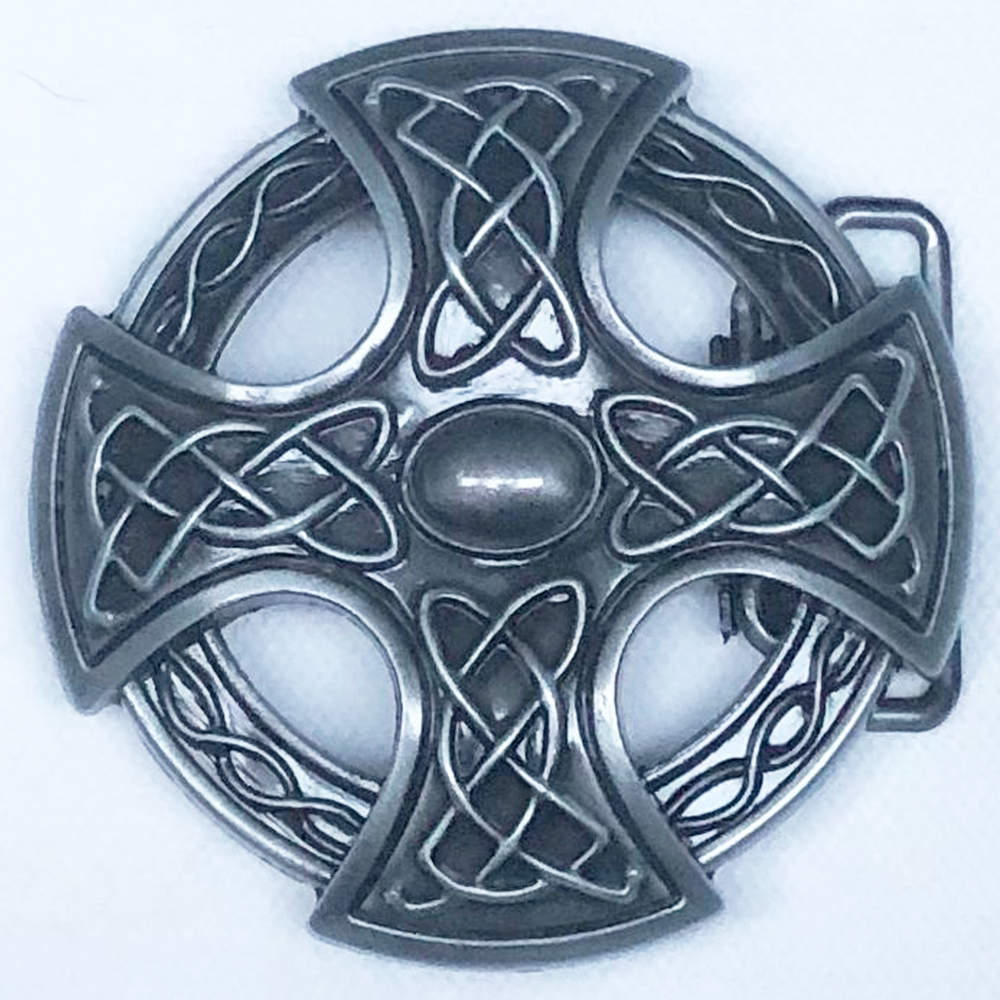 Celtic Knotwork Belt Buckle - Pewter