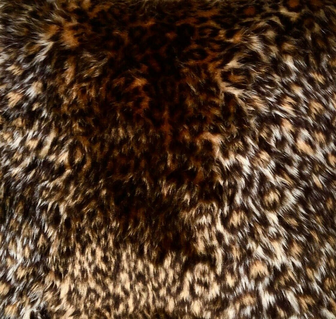 Baby Leopard Faux Fur Fabric 152cm wide (60")