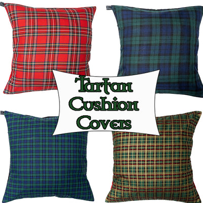 Tartan Cushion Cover Case fits 18"x18" 100% Cotton